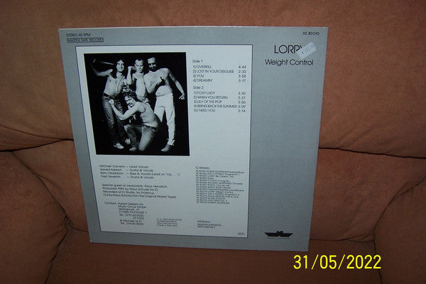 Lorry : Weight Control (LP, Album)