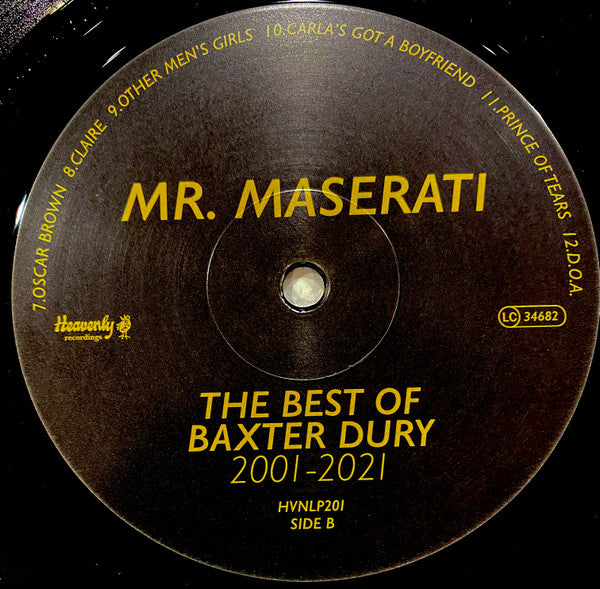 Baxter Dury : Mr. Maserati - Best Of Baxter Dury 2001-2021 (LP, Comp)