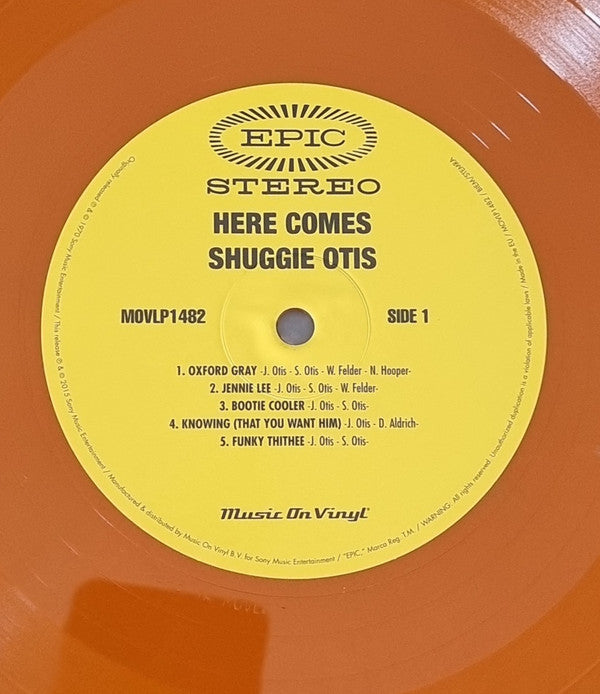 Shuggie Otis : Here Comes Shuggie Otis (LP, Album, Ltd, Num, RE, RP, Ora)