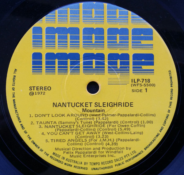 Mountain : Nantucket Sleighride (LP, Album)