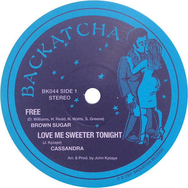 Brown Sugar (4), Cassandra (10), Jean Barrett : Free / Love Me Sweeter Tonight / For The Love Of You (12")