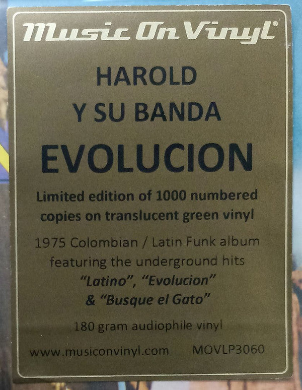 Harold Y Su Banda : Evolucion (LP, Album, Ltd, RE, Gre)