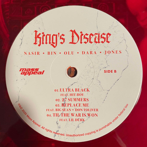 Nas : King's Disease (2xLP, Album, RE, Gat)