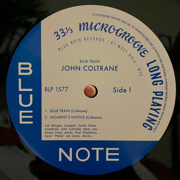 John Coltrane : Blue Train (LP, Album, Mono, RE, S/Edition, 180)