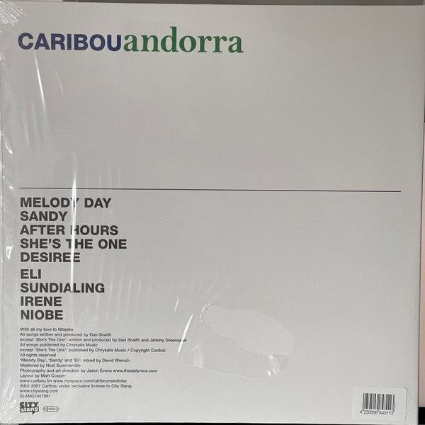 Caribou : Andorra (LP, Album, Ltd, RE, Whi)