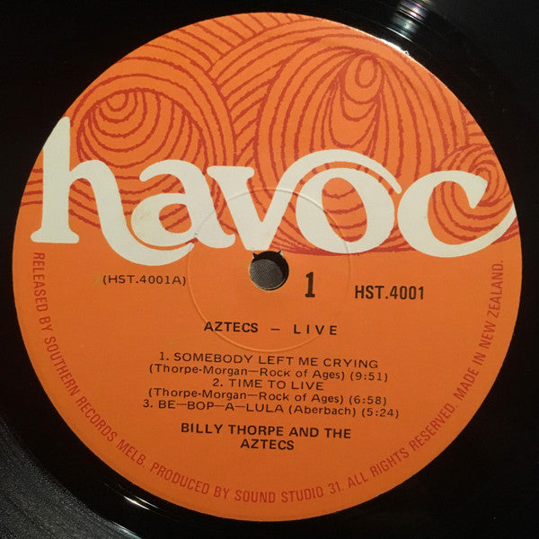 Billy Thorpe And The Aztecs : Live (LP)