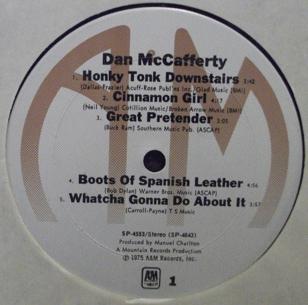 Dan McCafferty : Dan McCafferty (LP, Album, Ter)