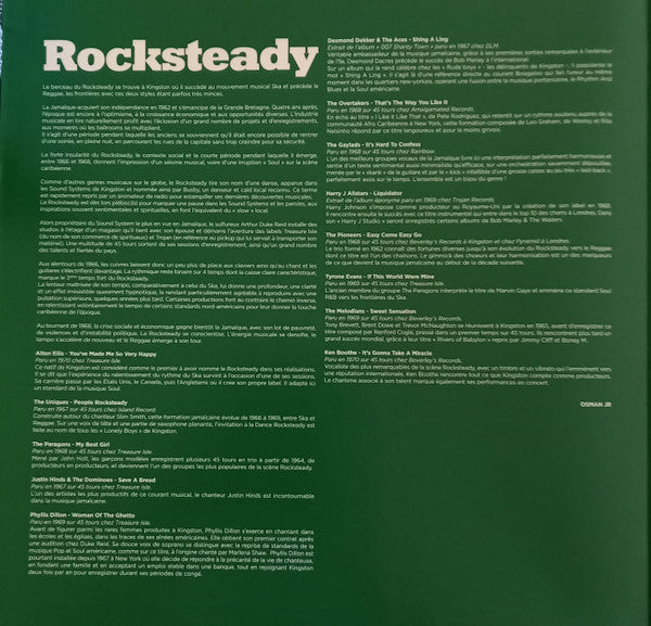 Various : Rocksteady (Take Place At The Heart Of Rocksteady) (LP, Comp)