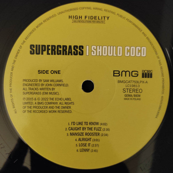 Supergrass : I Should Coco (LP, Album, Ltd, RM)