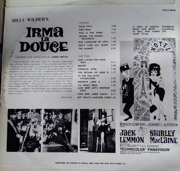 André Previn : Irma La Douce (LP, Album)