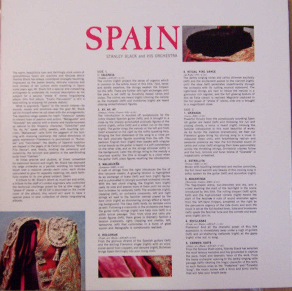 Stanley Black And His Orchestra* : Spain (LP, Album, Gat)