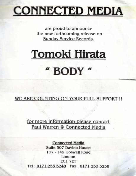 Tomoki Hirata : Body (12")