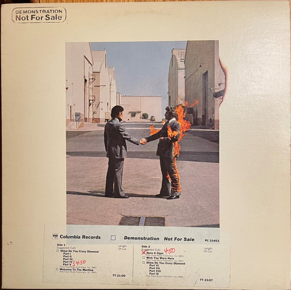 Pink Floyd : Wish You Were Here (LP, Album, Promo)