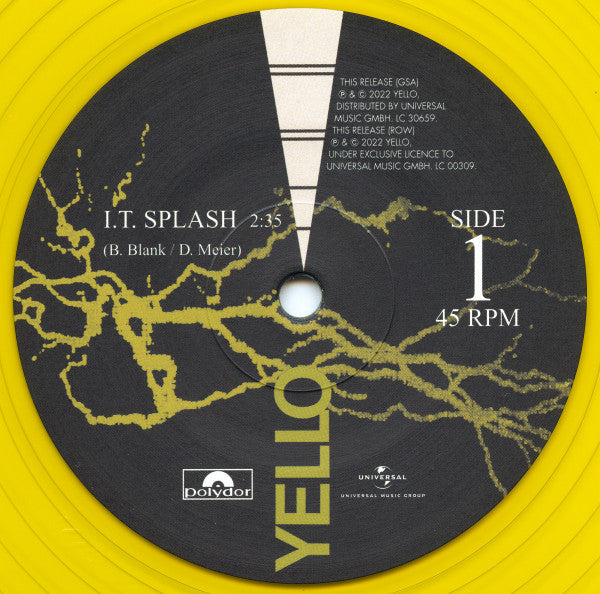 Yello : Solid Pleasure / I.T. Splash (LP, Album, RE, RM + 12", RE, RM, Yel + Ltd, S/Edit)