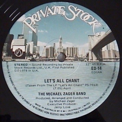 The Michael Zager Band : Let's All Chant / Love Express (12")