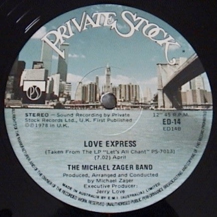 The Michael Zager Band : Let's All Chant / Love Express (12")