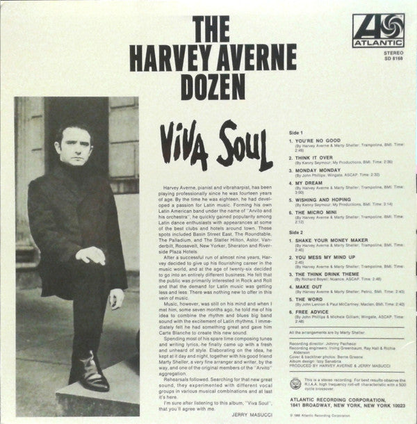 The Harvey Averne Dozen : Viva Soul (LP, Album, RE)