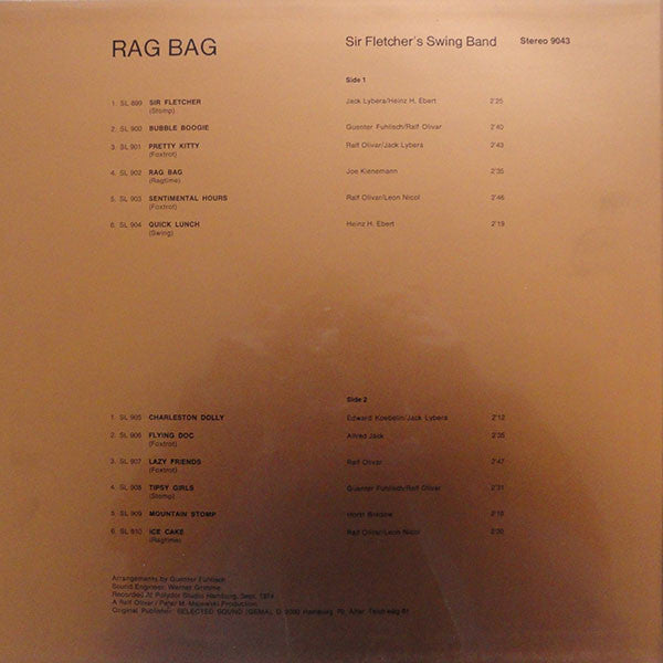 Sir Fletcher's Swing Band : Rag Bag (LP)