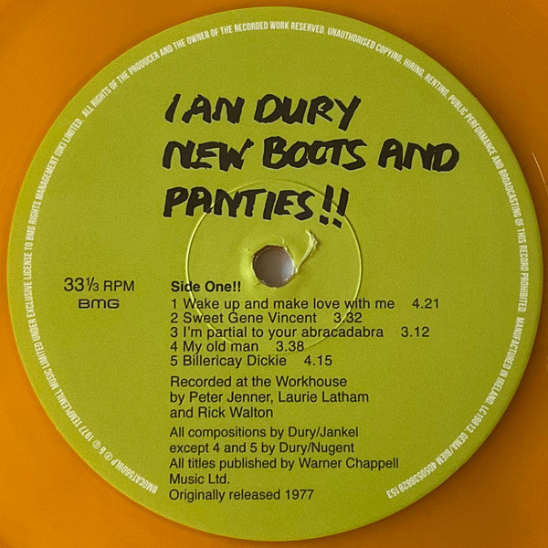 Ian Dury : New Boots And Panties!! (LP, Album, RE, S/Edition, Amb)