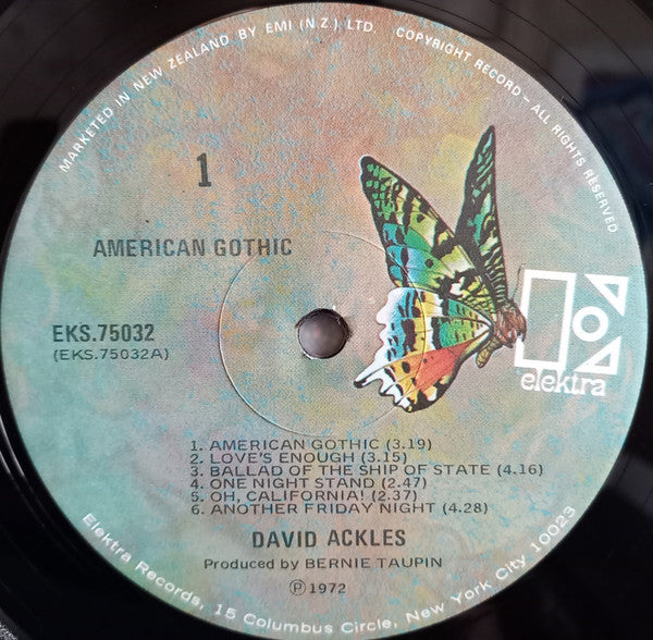 David Ackles : American Gothic (LP, Album)