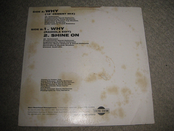 David Holloway (4) : Why / Shine On (12")