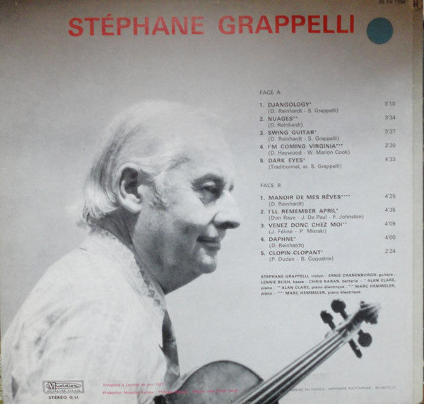 Stéphane Grappelli : Manoir De Mes Rêves - Nuages - Clopin Clopant (LP, Album)