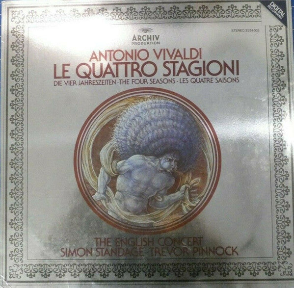 Antonio Vivaldi, The English Concert*, Simon Standage, Trevor Pinnock : Le Quattro Stagioni (LP, Album)