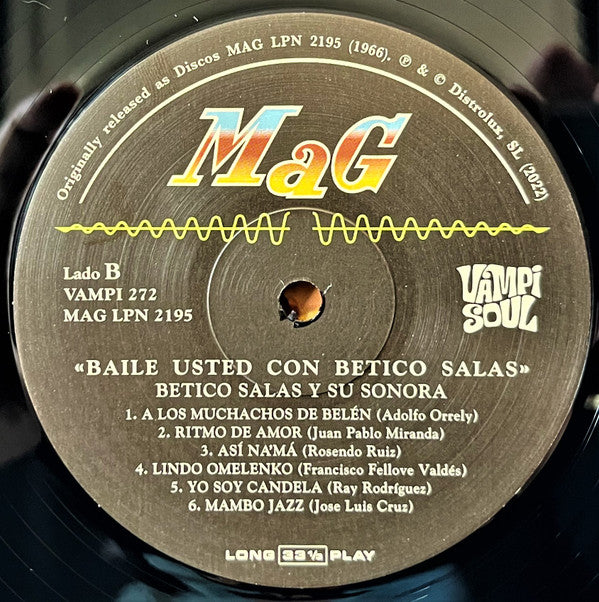 Betico Salas Y Su Sonora : Baile Ud. Con... (LP, Album, RE)