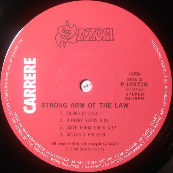 Saxon : Strong Arm Of The Law (LP, Album)