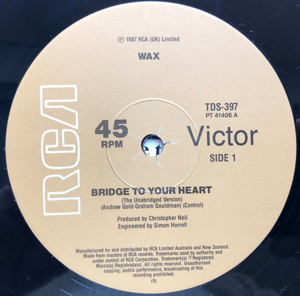 Wax (6) : Bridge To Your Heart (12", Single)