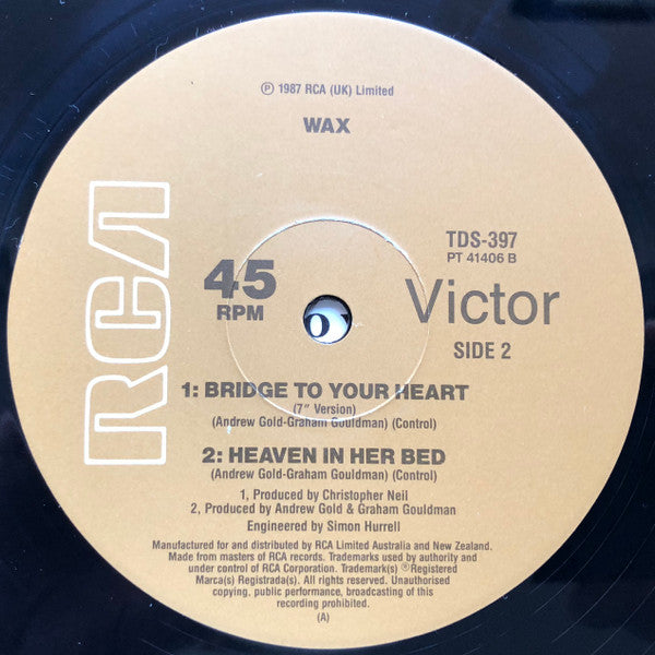 Wax (6) : Bridge To Your Heart (12", Single)