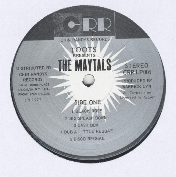 The Maytals : Toots Presents The Maytals (LP, Album, RP)