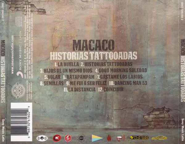 Macaco : Historias Tattooadas (CD, Album)