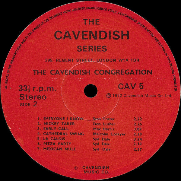 The Cavendish Congregation : Cavendish Series 5 (LP)