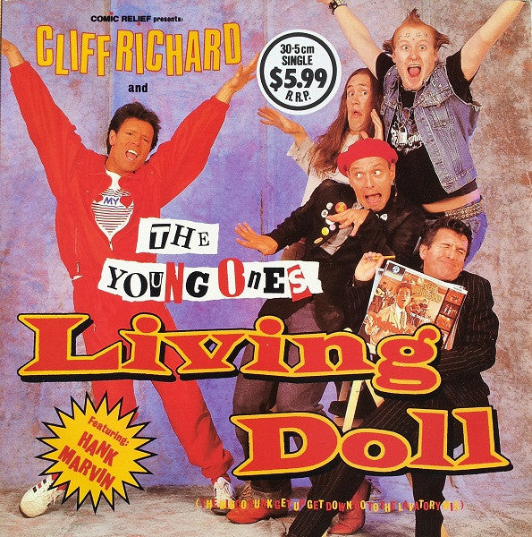 Cliff Richard And The Young Ones Featuring Hank Marvin : Living Doll (12")