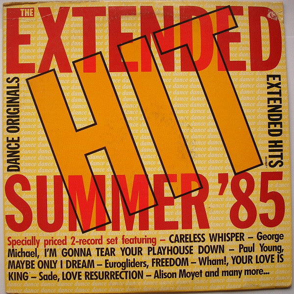 Various : The Extended Hit Summer '85 (2xLP, Comp)