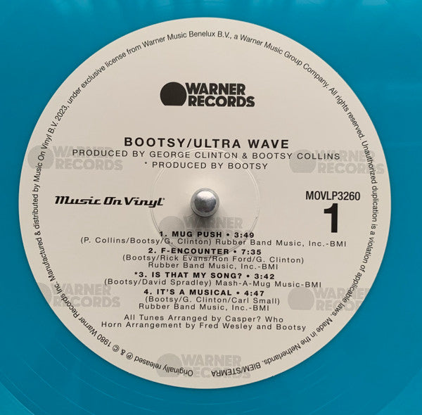 Bootsy* : Ultra Wave (LP, Album, Ltd, Num, RE, Tur)