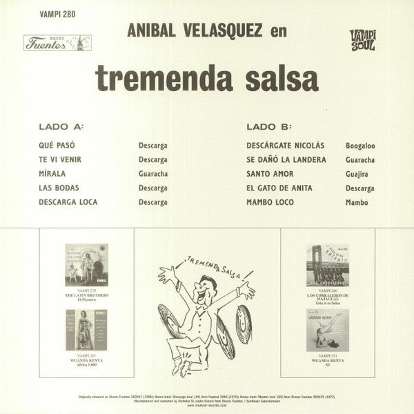 Aníbal Velásquez Y Su Conjunto : Anibal Velasquez En Tremenda Salsa (LP, Album, RE)