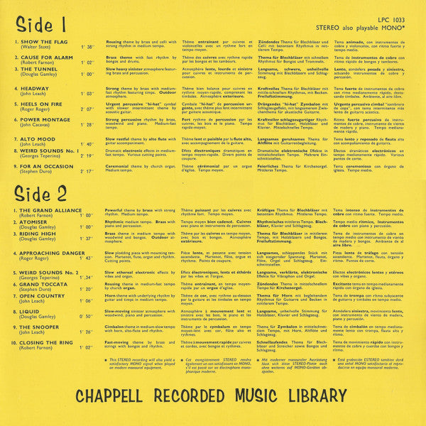 Ole Jensen And His Music : Chappell Recorded Music (LP)