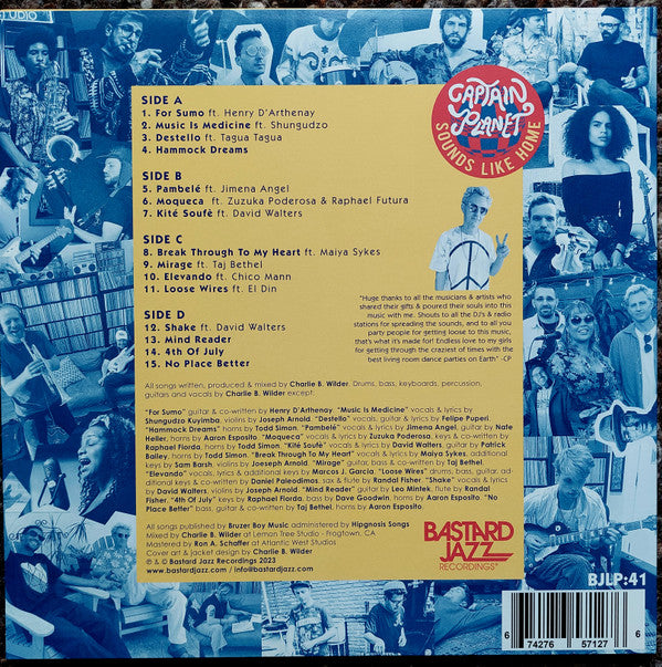 Captain Planet (3) : Sounds Like Home (LP, bla)