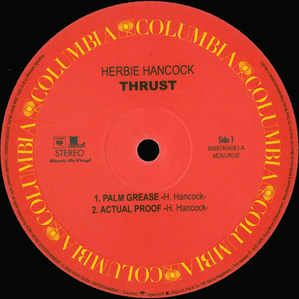 Herbie Hancock : Thrust (LP, Album, RE, RM, 180)