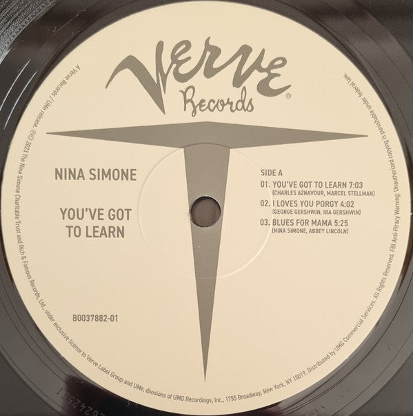 Nina Simone : You've Got To Learn (LP, Album)