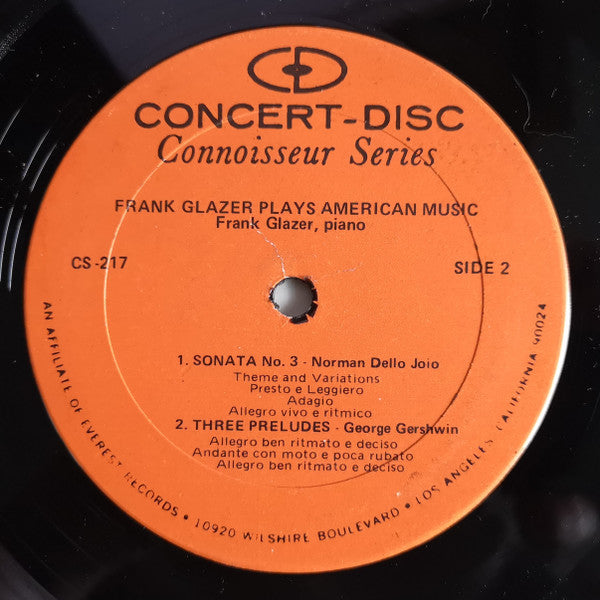 Frank Glazer : Plays American Music (LP)