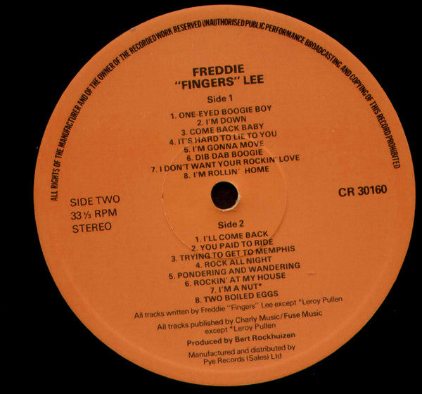 Freddie "Fingers" Lee : Freddie "Fingers" Lee (LP, Album)