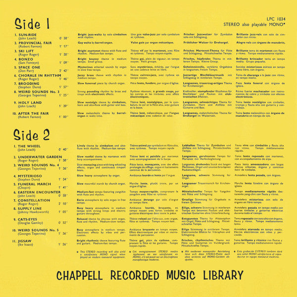 Ole Jensen And His Music : Chappell Recorded Music (LP)