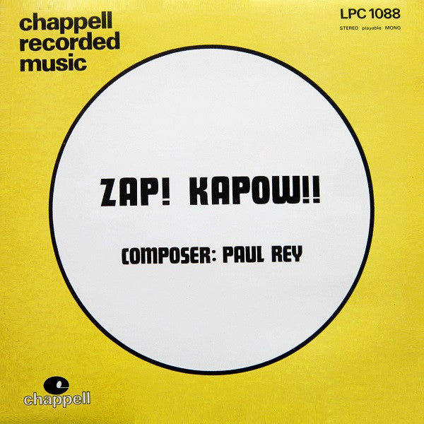 Paul Rey : Zap! Kapow!! (LP)