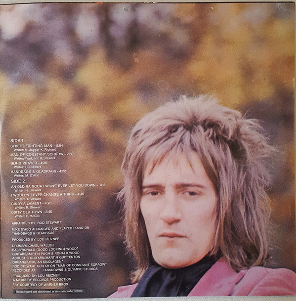 Rod Stewart : An Old Raincoat Won't Ever Let You Down (LP, Album, RE)