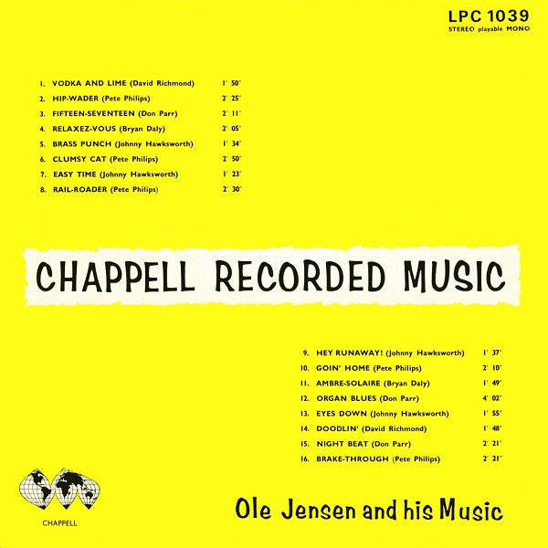 Ole Jensen And His Music : Chappell Recorded Music (LP, Album)