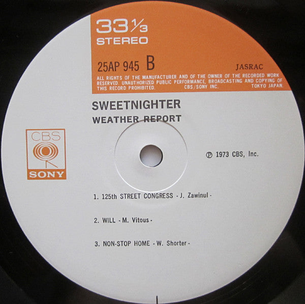 Weather Report : Sweetnighter (LP, Album, RE)
