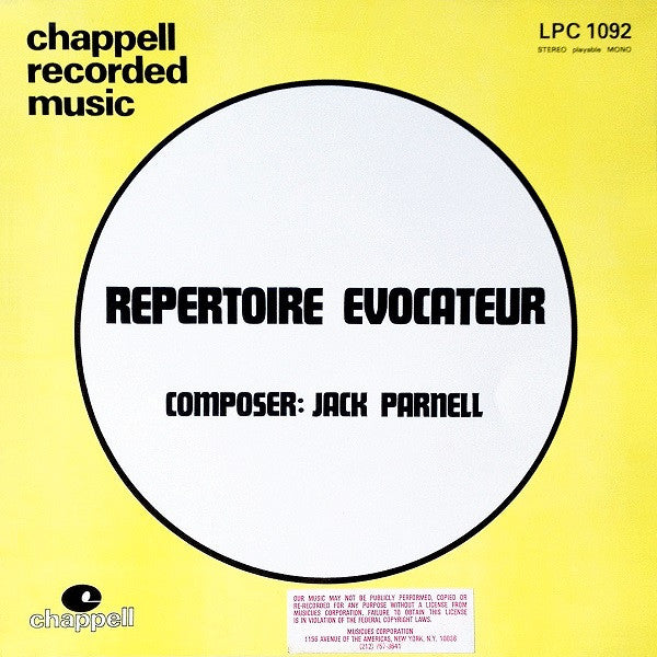 Jack Parnell : Repertoire Evocateur (LP)